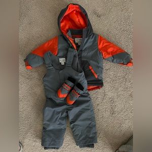 Toddler Winter Coat and Snow Pants Set w/ Gloves